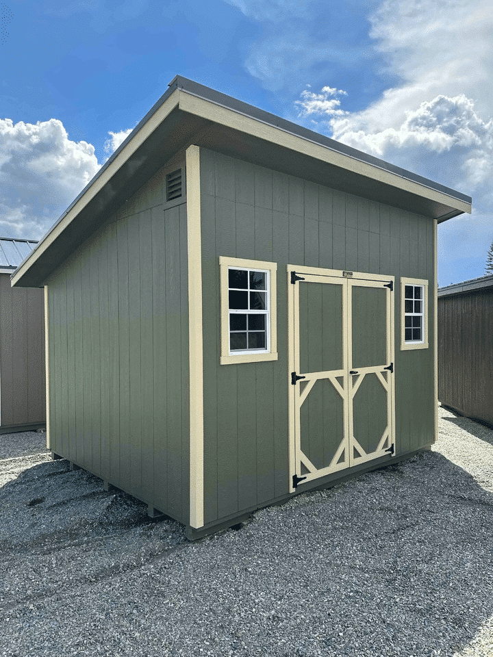 10x12 Mono Slope Shed in Sandpoint