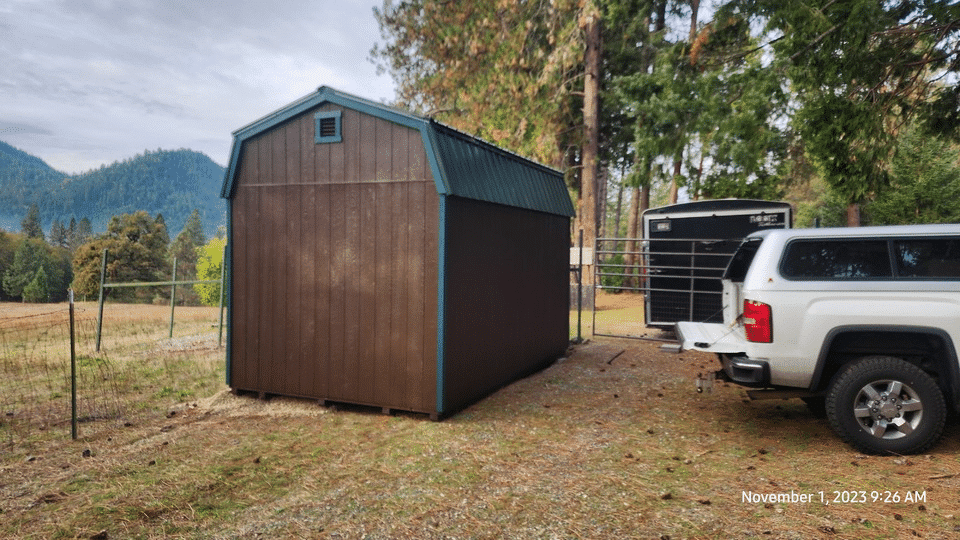 10x16 Hi-Side Barn Shed in Wolf Creek, OR