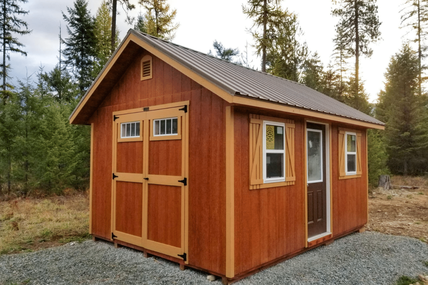 10x20 wooden a frame shed