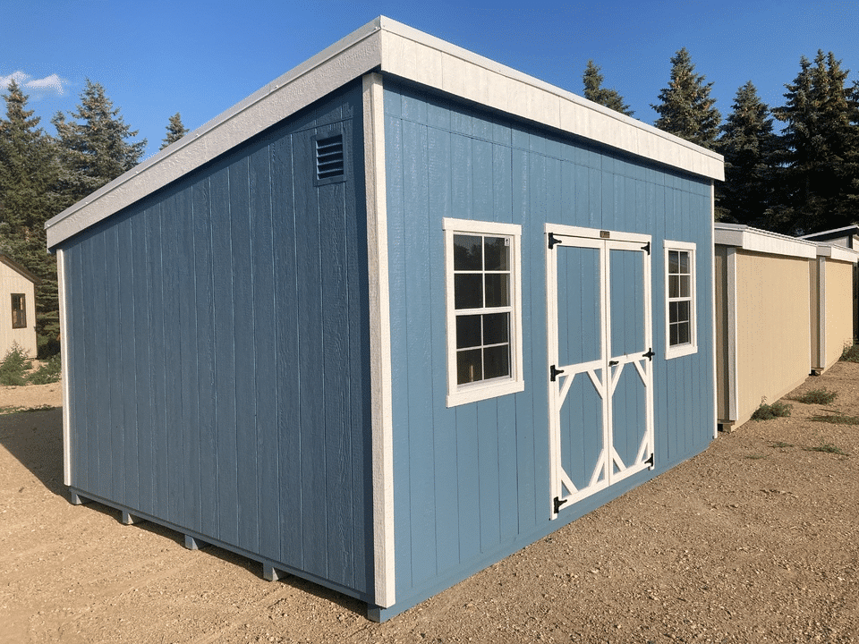 12x16 Mono Slope Shed in Fairview MT