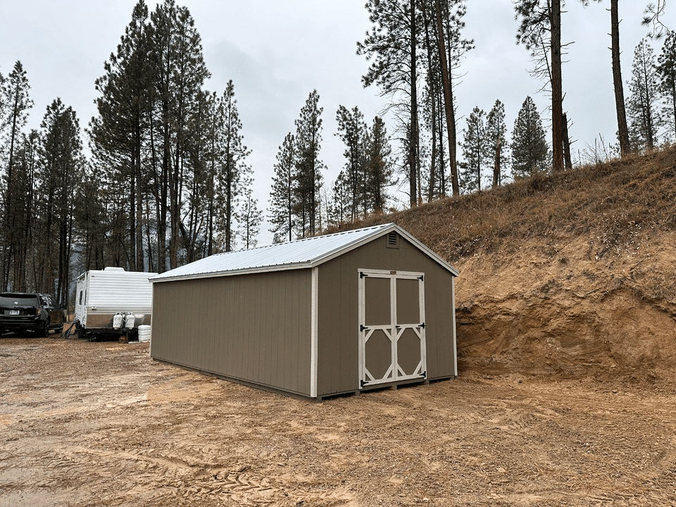12x24 A-Frame Utility Shed in Garden Valley