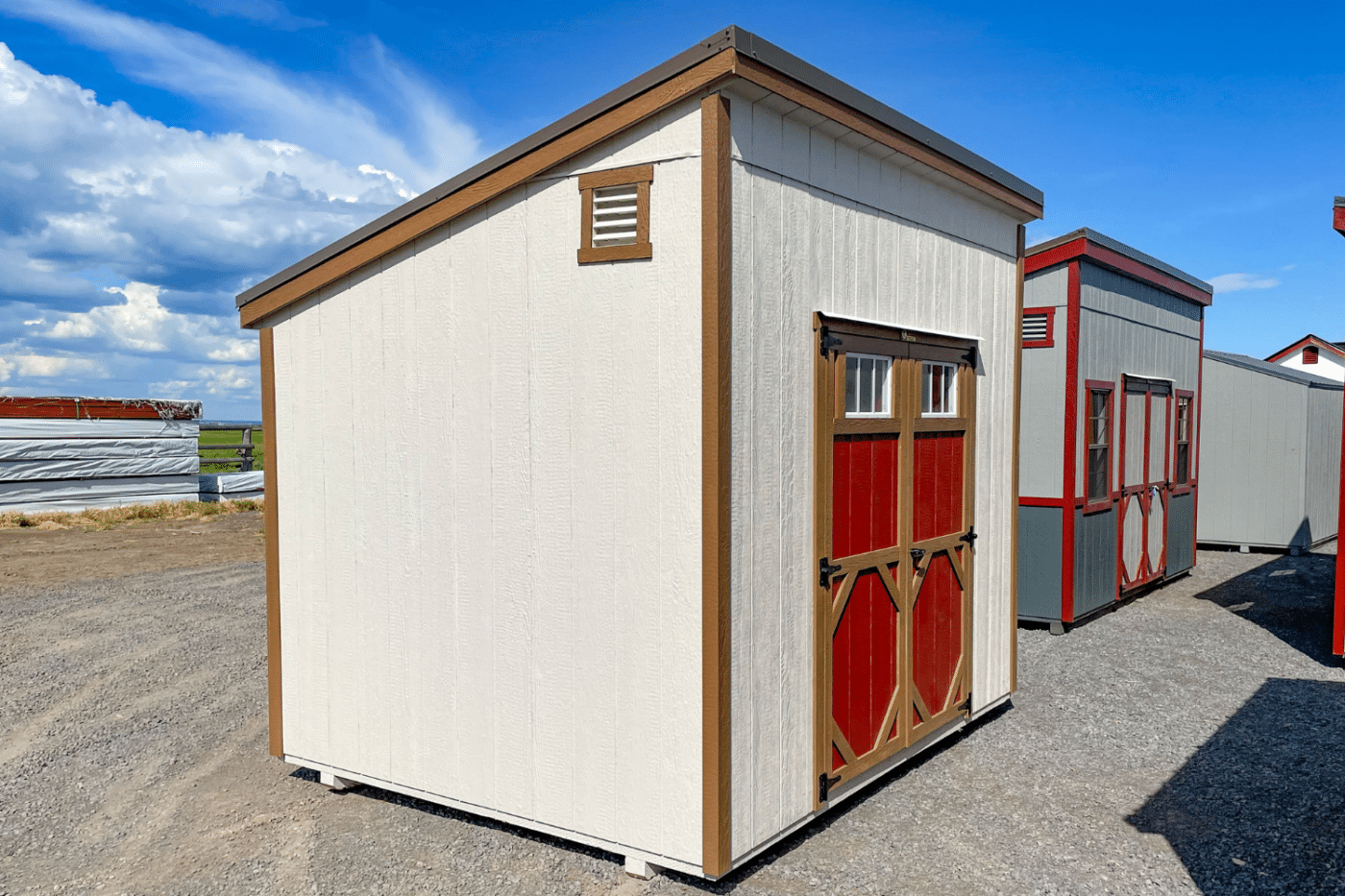 8x12 mono sloped sheds