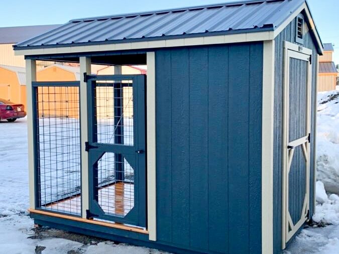 beautiful dog kennel shed edited