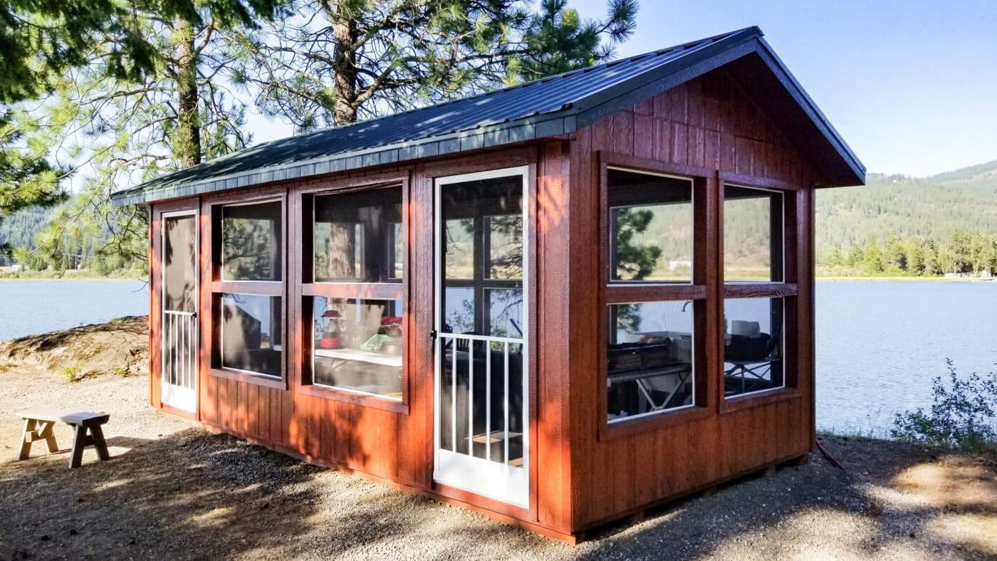 custom shed in la pine, or