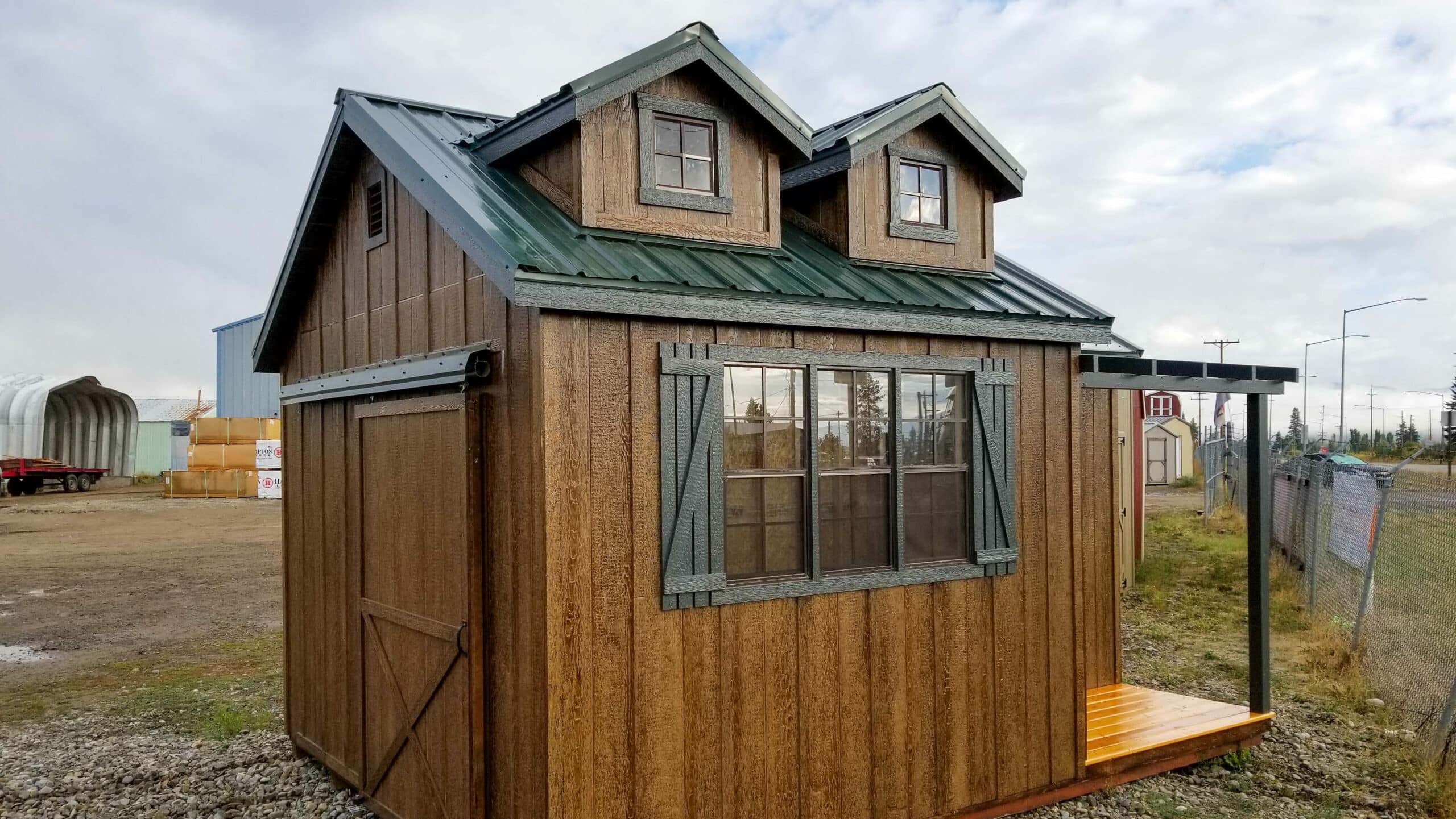 fully customed prestige bears paw gable roof shed
