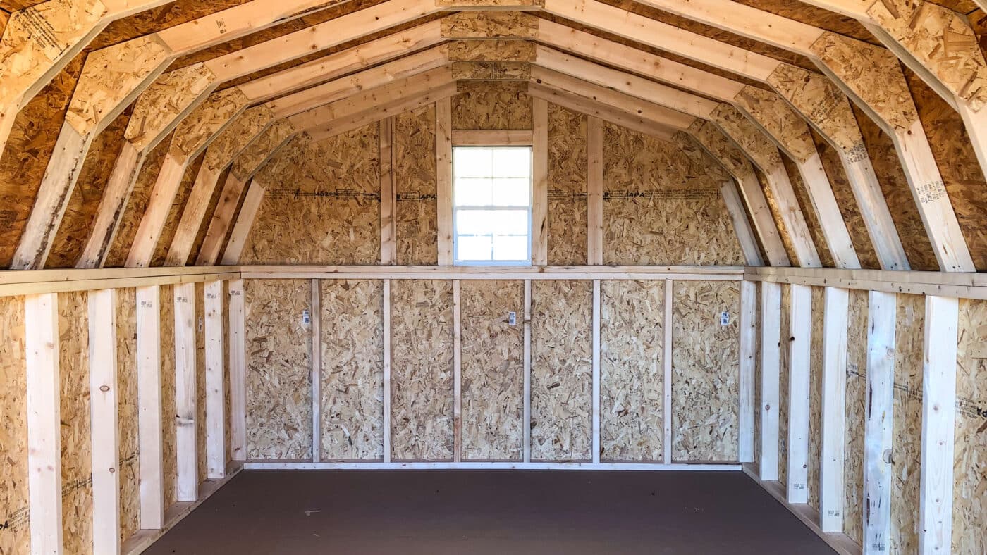 lo wall barn interior shed